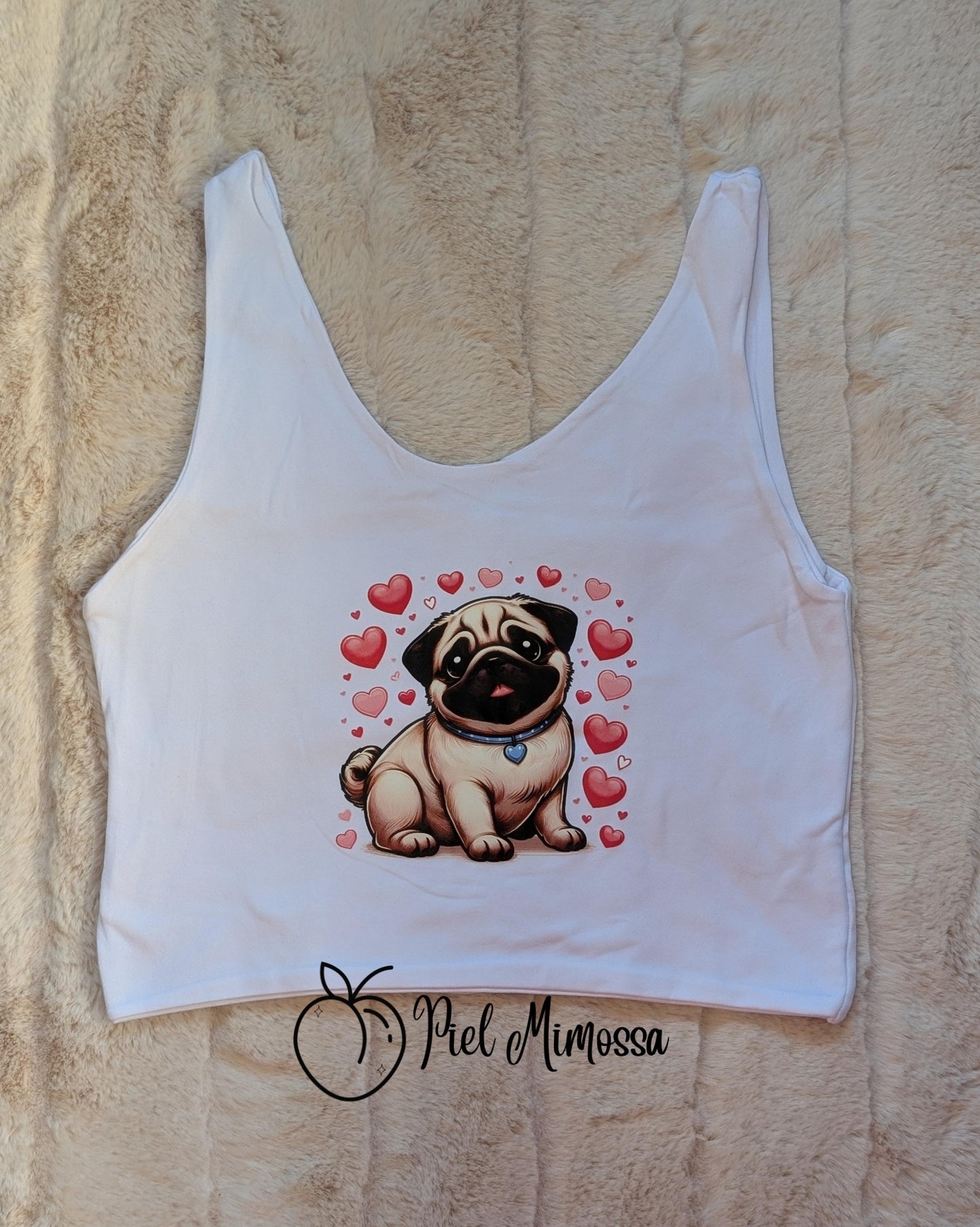 White Casual Crop Top in different prints