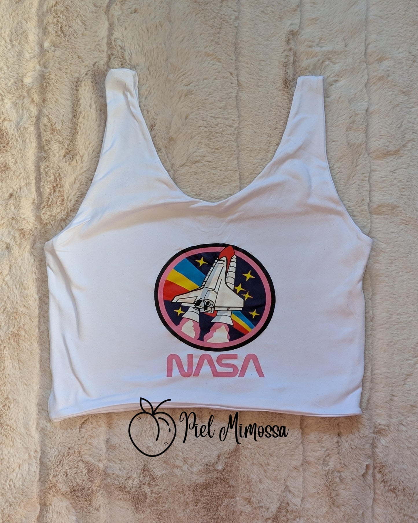 White Casual Crop Top in different prints