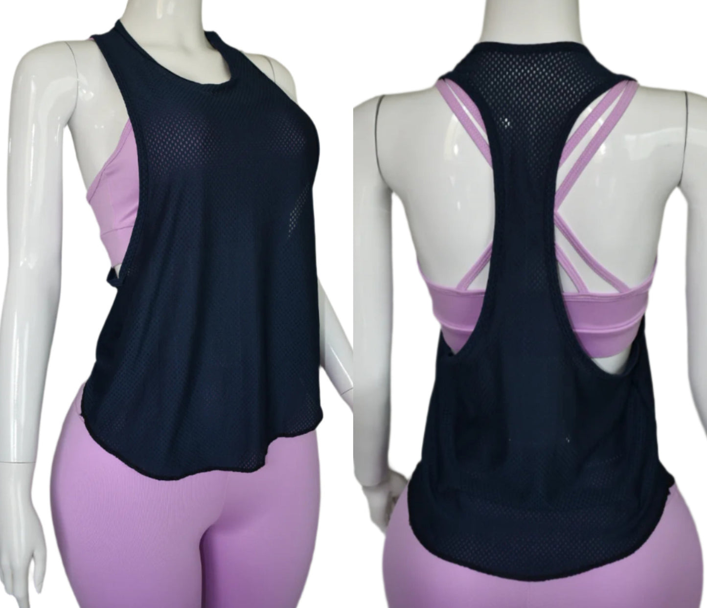 Racerback Workout Tank Top Mesh