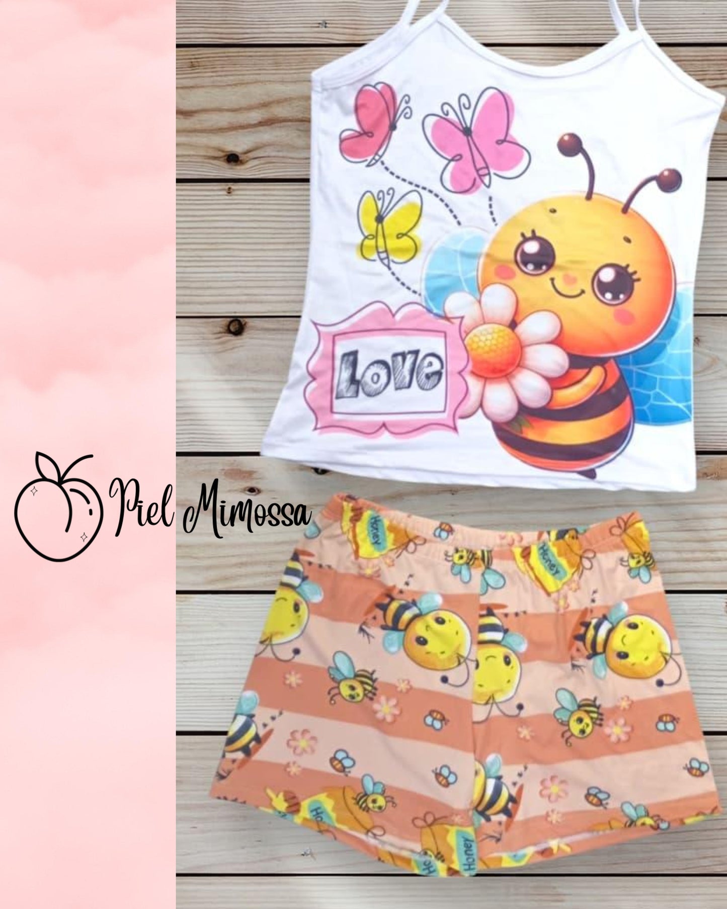 Conjunto de short y blusa - Bee Love