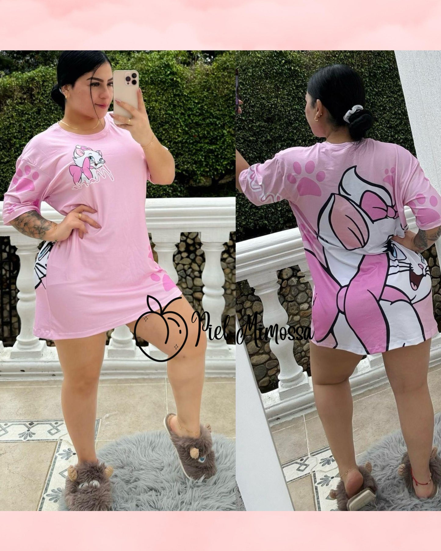 Oversized sleeping T-shirt