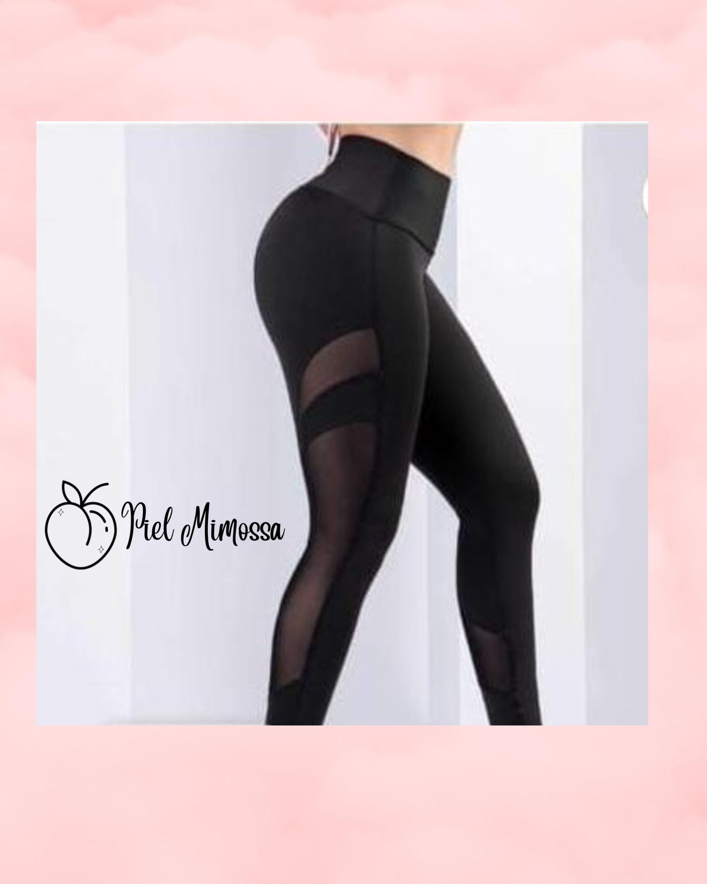 Black Mesh Leggings