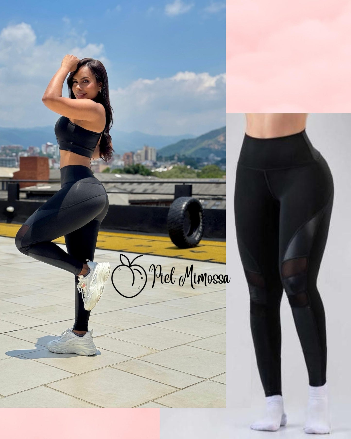 Black Mesh Leggings