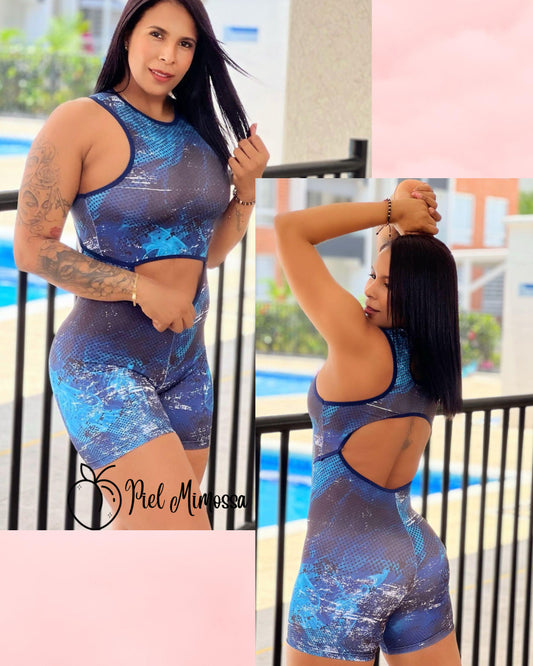 Active Romper - Rosy