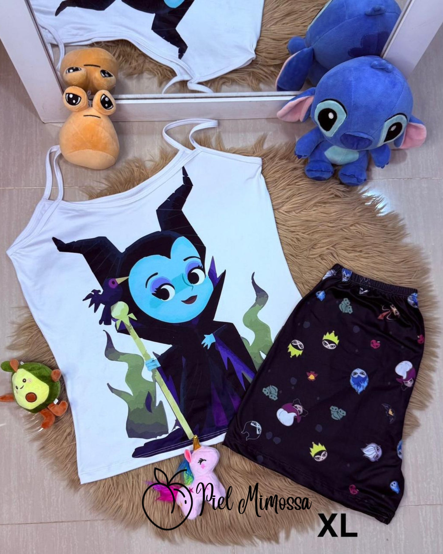 Shorts y blusa talla Plus