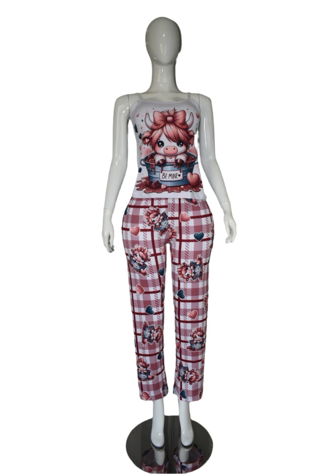 Pants with Strappy Blouse - Animals