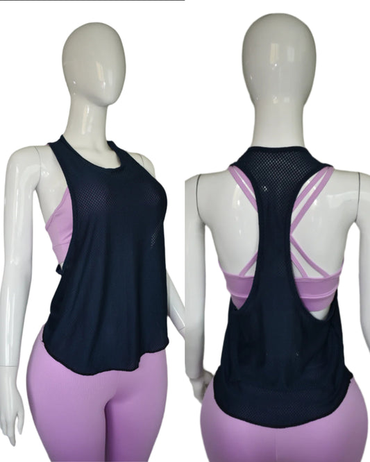 SALE - Racerback Workout Tank Top Mesh