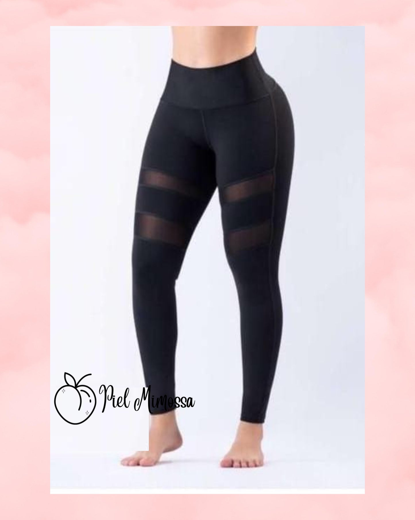 Black Mesh Leggings