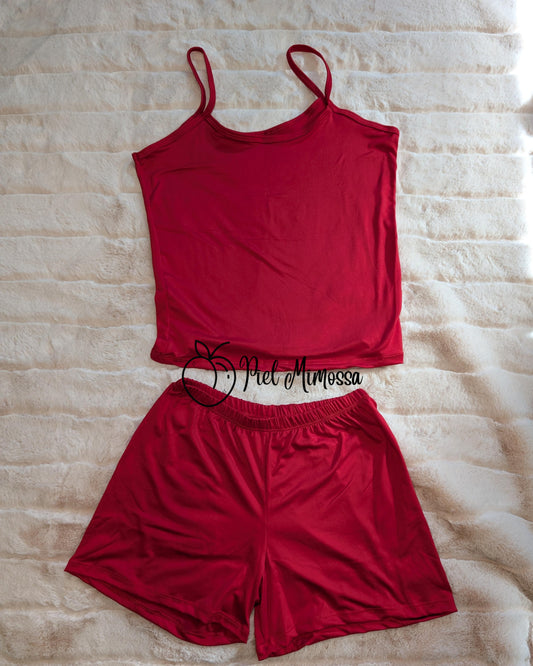 Conjunto de short y blusa - Un color