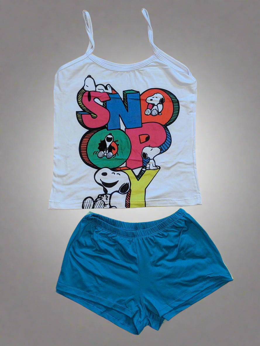 SALE - One color Shorts and Strappy blouse