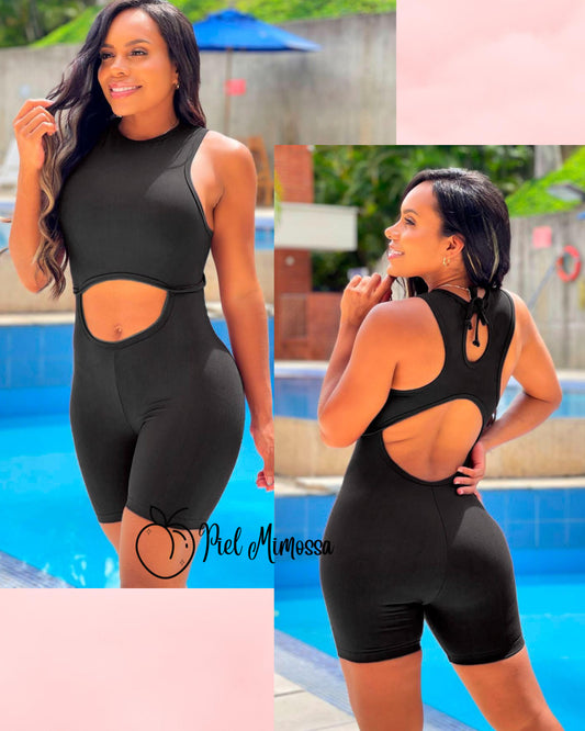Active Romper - Rosy